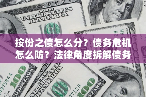武汉按份之债怎么分？债务危机怎么防？法律角度拆解债务分配与风险自保指南