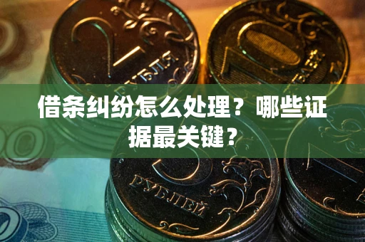 武汉借条纠纷怎么处理？哪些证据最关键？
