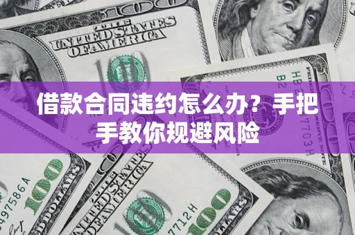 武汉借款合同违约怎么办？手把手教你规避风险