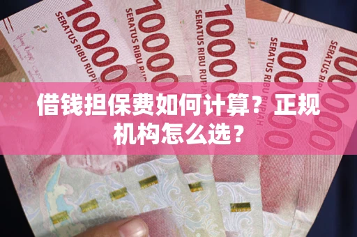 武汉借钱担保费如何计算？正规机构怎么选？