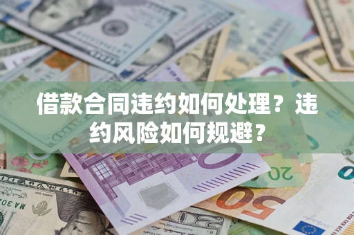 武汉借款合同违约如何处理？违约风险如何规避？