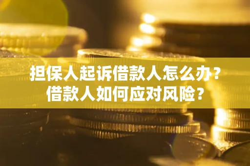 武汉担保人起诉借款人怎么办？借款人如何应对风险？