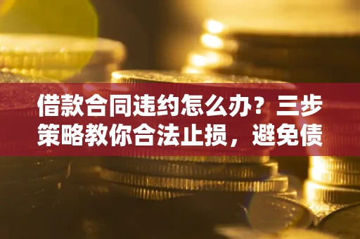 武汉借款合同违约怎么办？三步策略教你合法止损，避免债务危机升级
