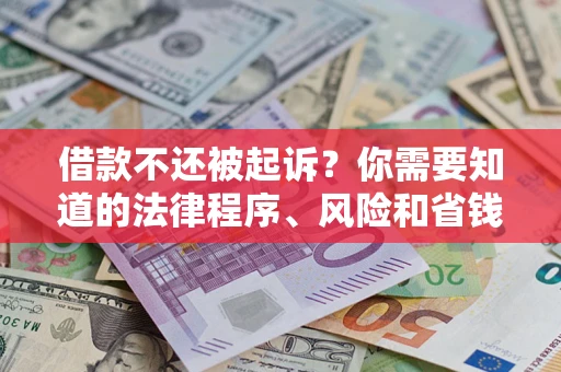 武汉借款不还被起诉？你需要知道的法律程序、风险和省钱技巧