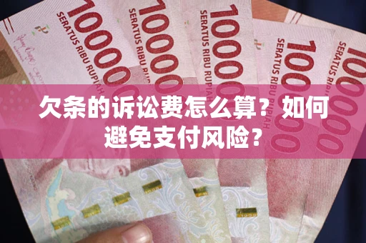 武汉欠条的诉讼费怎么算？如何避免支付风险？