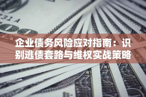 武汉企业债务风险应对指南：识别逃债套路与维权实战策略